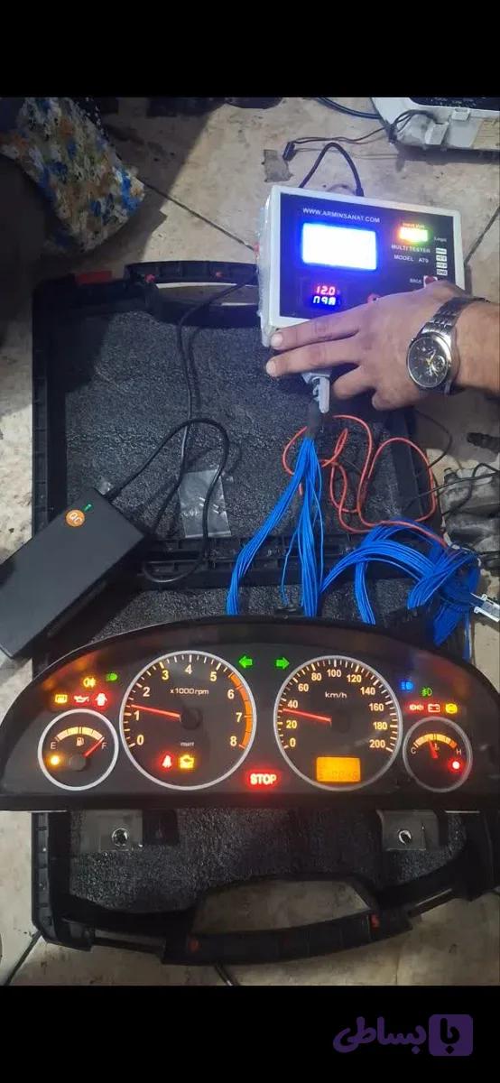 کیلومتر پژو ۴۰۵ دو فیش مدل کروز اصلی(همراه با فیلم تست آمپر)