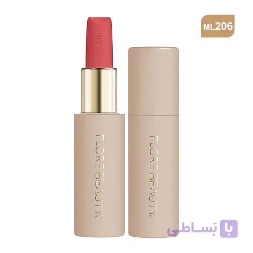 رژ لب جامد مخملی فلور بیوتی شماره ML206