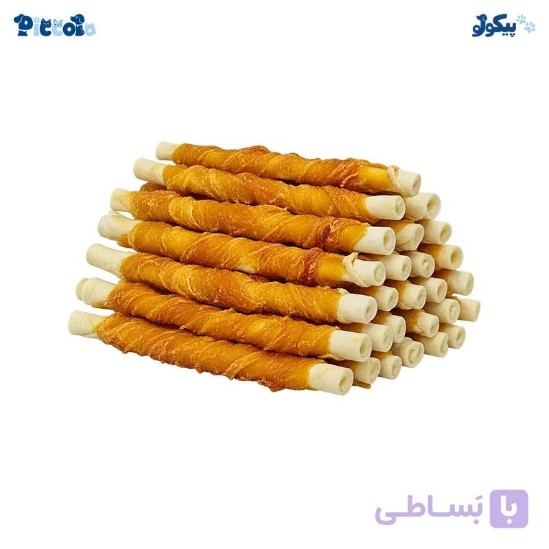 تشویقی مدادی سگ دورپیچ طعم گوشت و مرغ پدیگری (3عددی) Petigree