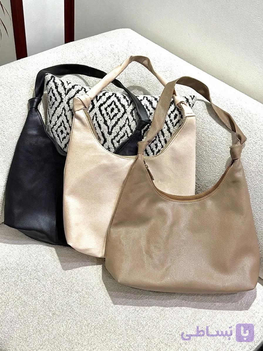 کیف دوشی چرم نرم مدل هوبو (Hobo Bag)