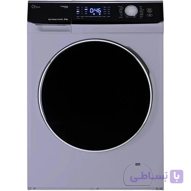 ماشین لباسشویی اتوماتیک جی پلاس مدل GWM-P954T ظرفیت 9 کیلوگرم سیلور