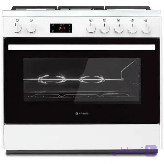 اجاق گاز اسنوا آدرینا کلاسیک بدون شیشه 5 شعله سفید مدل SGC5-31102 — تصویر 1