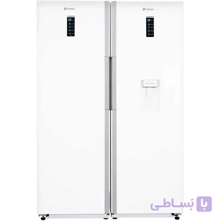 یخچال فریزر دوقلو اسنوا مدلSRDi/SFDi-M211GW سفید — تصویر 1