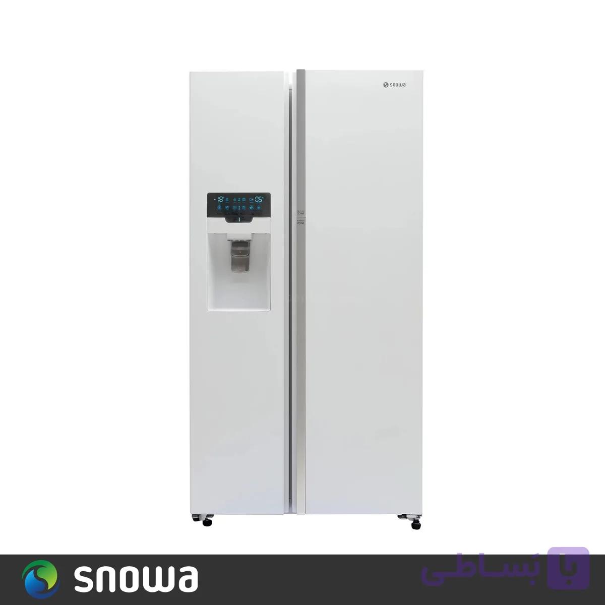 یخچال و فریزر ساید بای ساید اسنوا s3di s100 سفید — تصویر 1