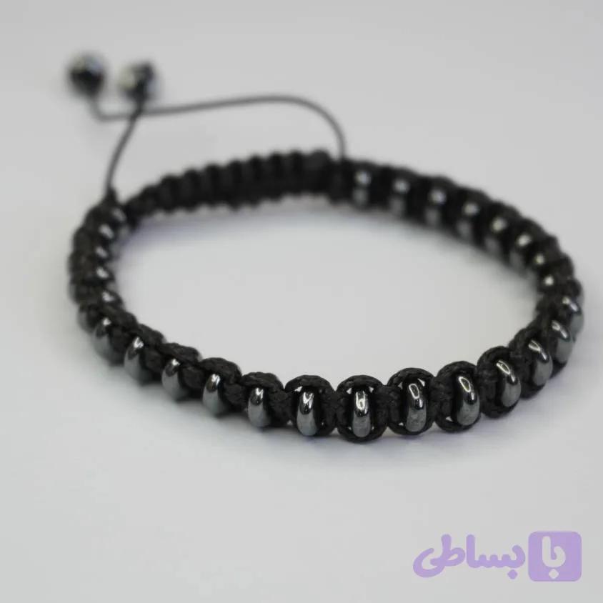 دستبند بافت چرم حدید — تصویر 1