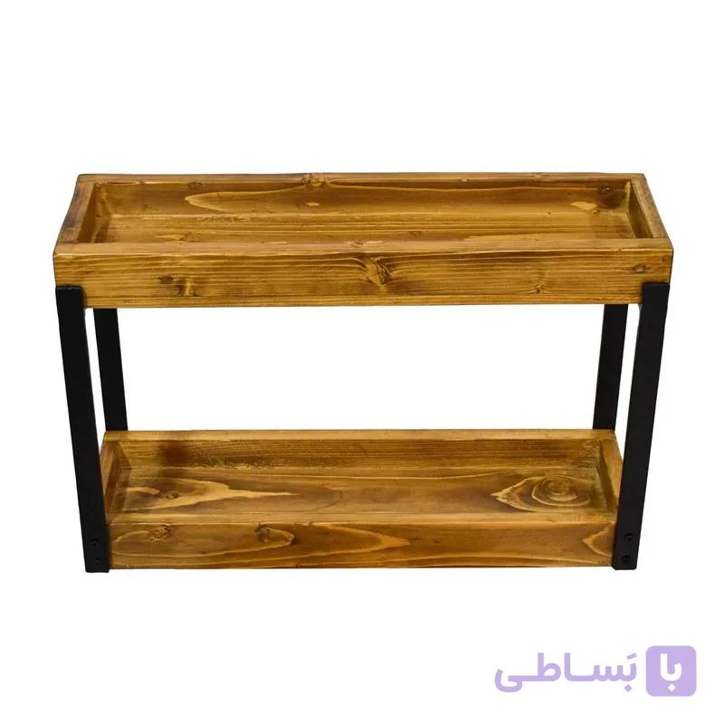 استند ادویه چوبی دو طبقه بدون آویز مدل A2 — تصویر 1