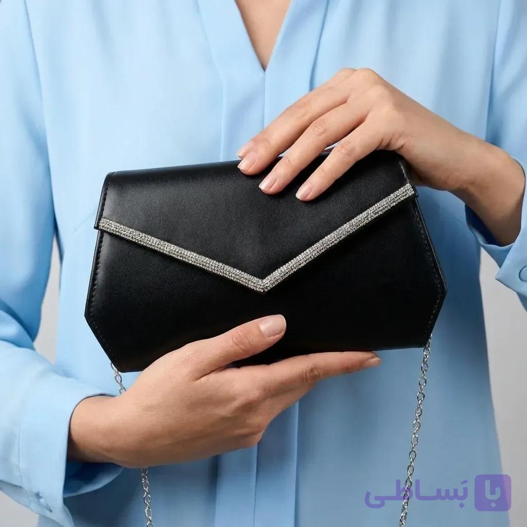 کیف مجلسی زنانه مدل کلاچ پاکتی — تصویر 1