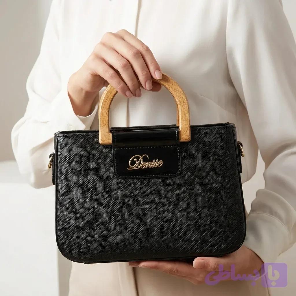 کیف زنانه مدل دسته چوبی