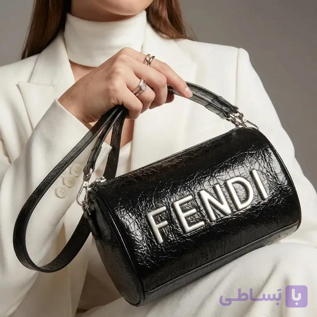 کیف زنانه صندوقی دسته دار — تصویر 1