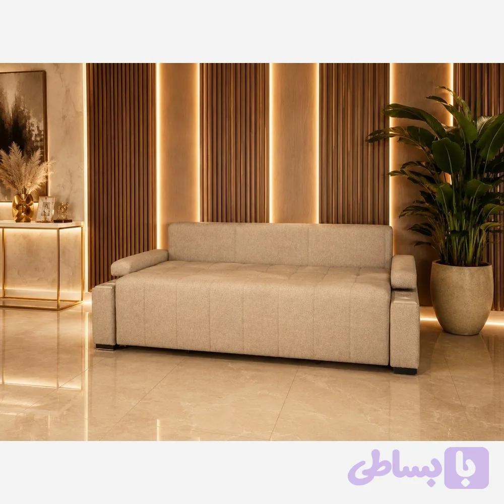 مبل تختخوابشو باکس دار مدل الما