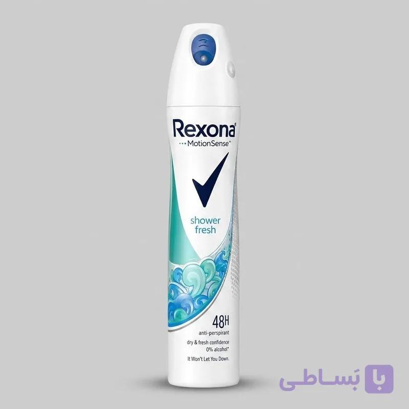 اسپری ضدتعریق زنانه رکسونا مدل Shower Fresh حجم 195 میلی‌لیتر