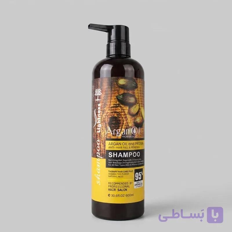 شامپو میگه ضد ریزش و تقویت کننده حجم ۹۰۰ میلی‌لیتر بدون سولفات با روغن آرگان