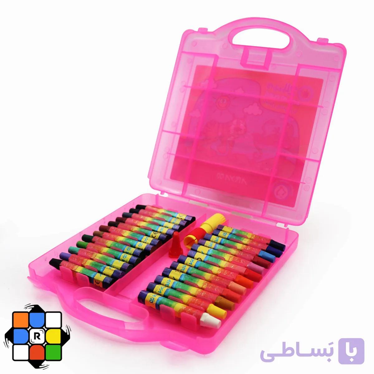 مداد شمعی روغنی ( پاستل روغنی ) 24 رنگ — تصویر 1