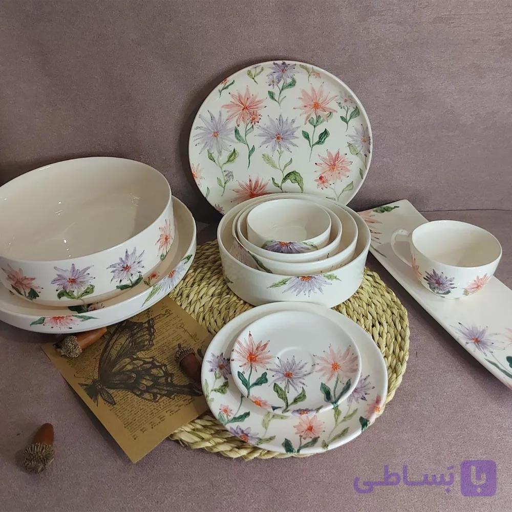 سرویس پذیرایی گل چند رنگ — تصویر 1