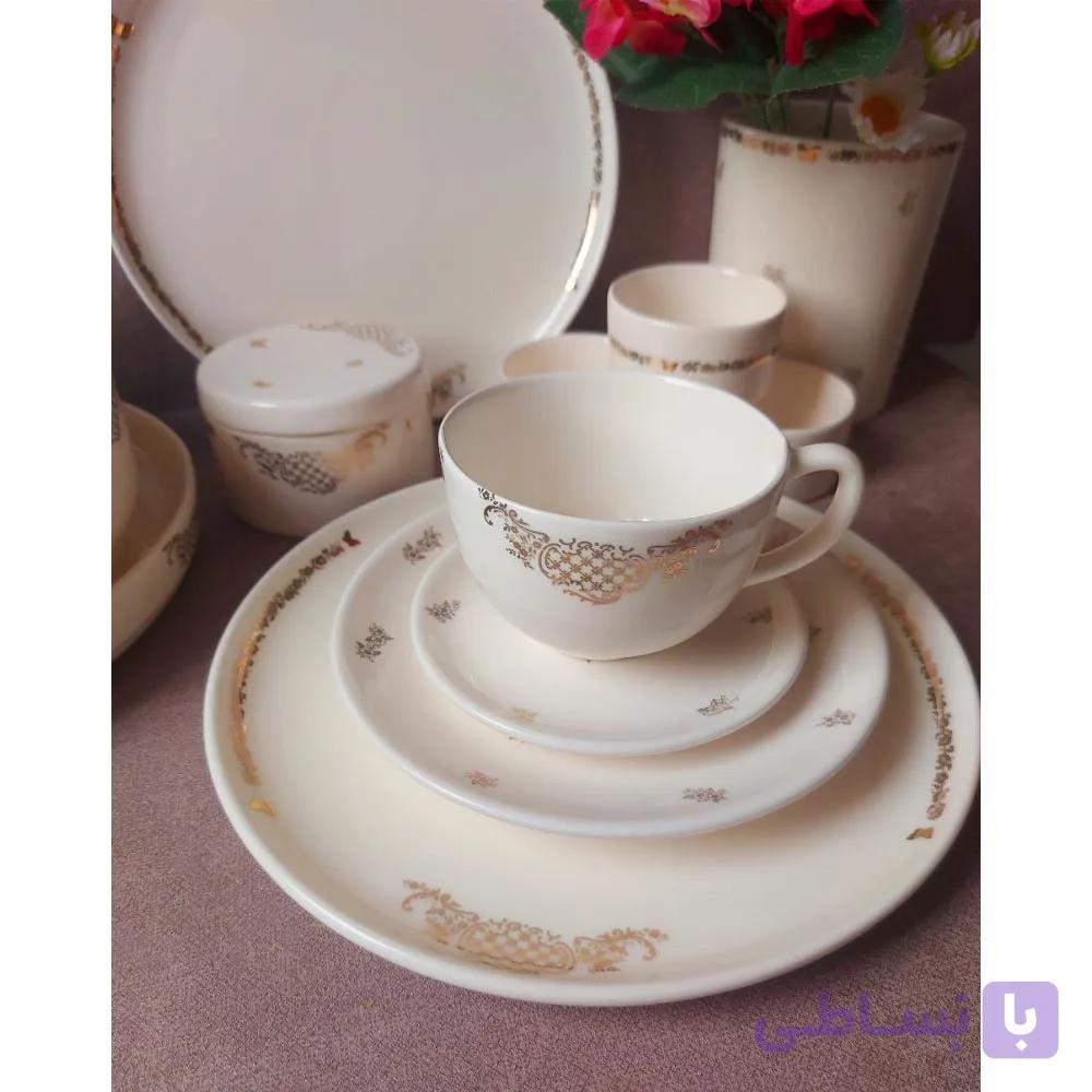 سرویس پذیرایی سرامیکی طرح تاج — تصویر 1