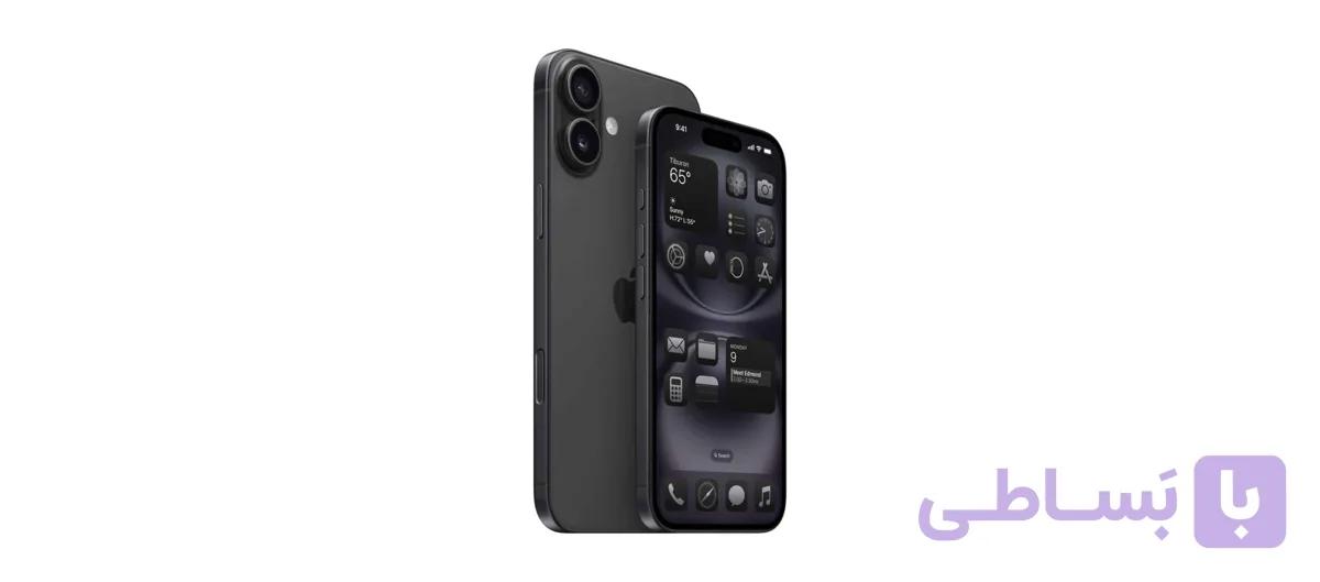 گوشی موبایل اپل مدل iPhone 16 CH دو سیم کارت ظرفیت 128 گیگابایت و رم 8 گیگابایت – نات اکتیو – ریجستر – شرکتی – رنگ مشکی — تصویر 1