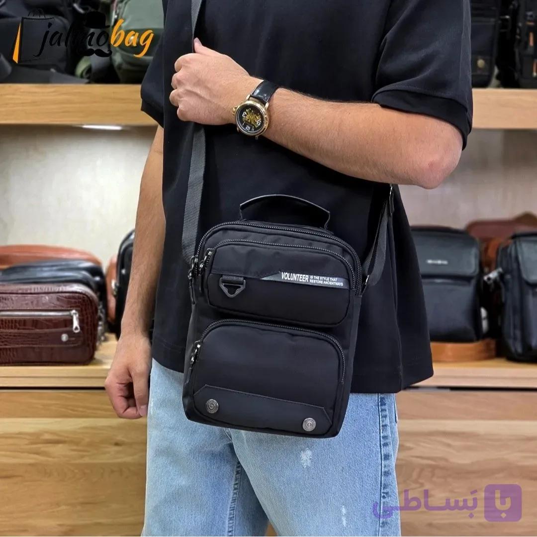 کیف دوشی دستی اسپرت برزنتی پارچه ای خارجی جیب دار