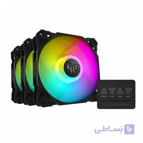 فن کیس ایسوس مدل ASUS TUF GAMING TF120 ARGB 3IN1 BLACK — تصویر 1