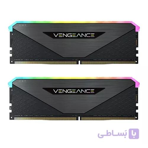 رم کامپیوتر Corsair Vengeance RGB RS Black DDR4 3200MHz ظرفیت 16GB (2x8GB)