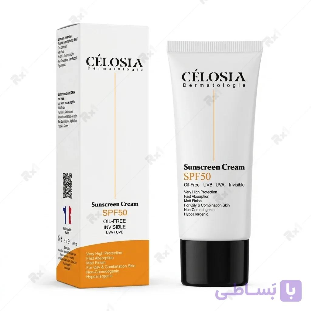 کرم ضدآفتاب بی‌رنگ سلوسیا SPF 50 برای پوست چرب و مختلط ۴۰ میلی‌لیتر — تصویر 1