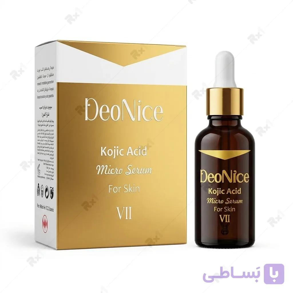 سرم پوست کوجیک اسید دئونایس مدل VII برای لک و تیرگی حجم ۳۰ میلی‌لیتر — تصویر 1