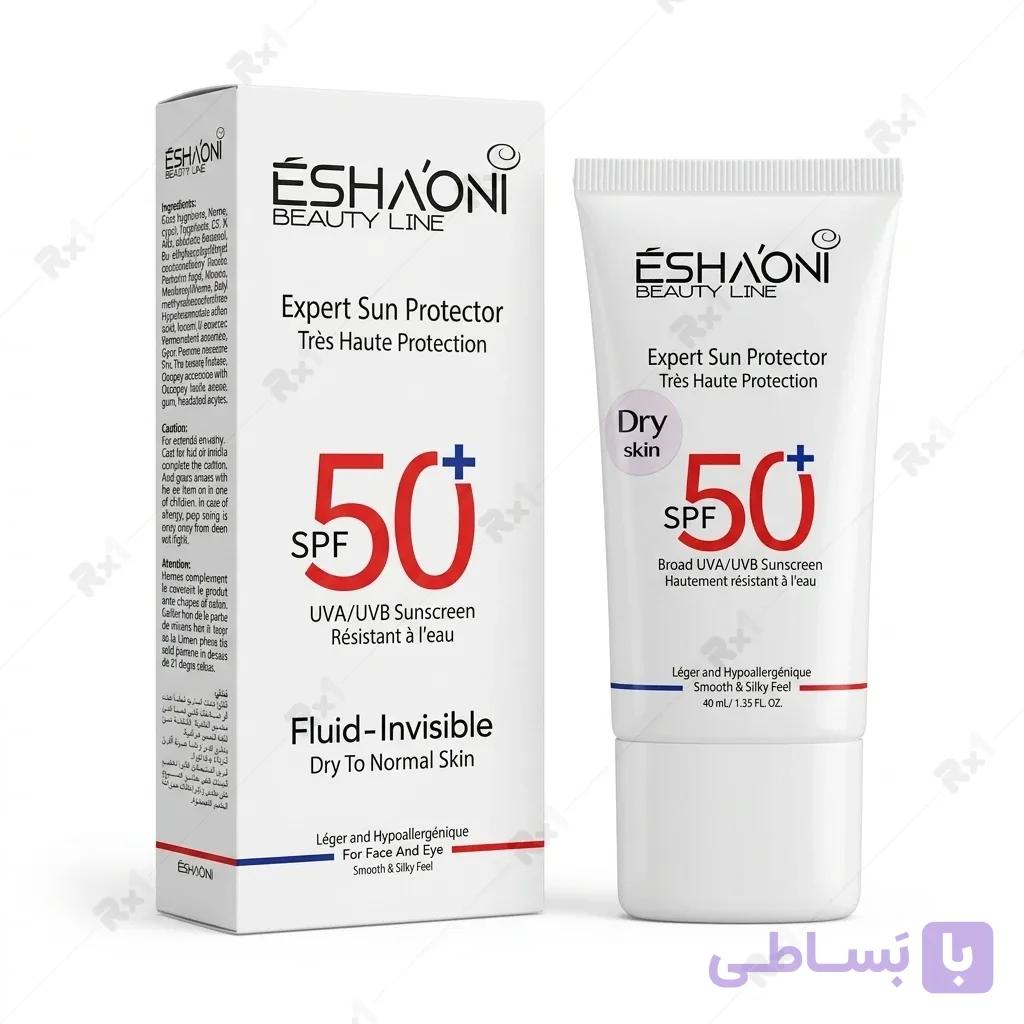 ضد آفتاب فلوئیدی اشاونی مدل Expert Sun Protector مناسب پوست خشک و نرمال حجم ۴۰ میلی‌لیتر — تصویر 1