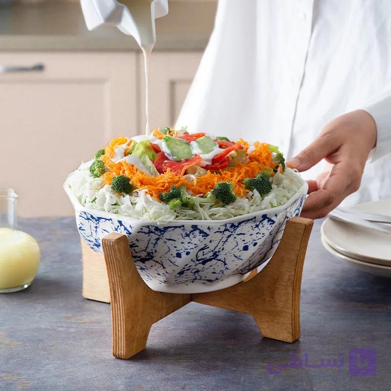 سالاد خوری اهورا ماربل آبی
