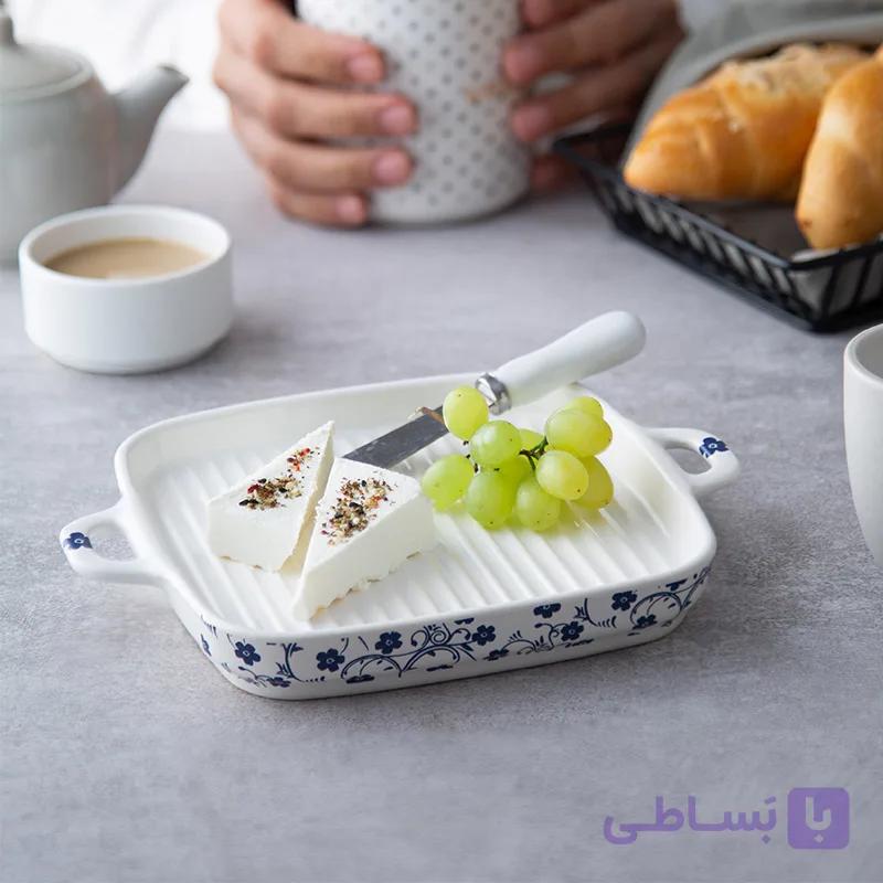 خرما خوری مربع شکوفه ابی