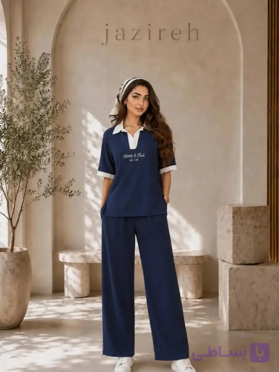 ست پلوشرت و شلوار زنانه جزیره