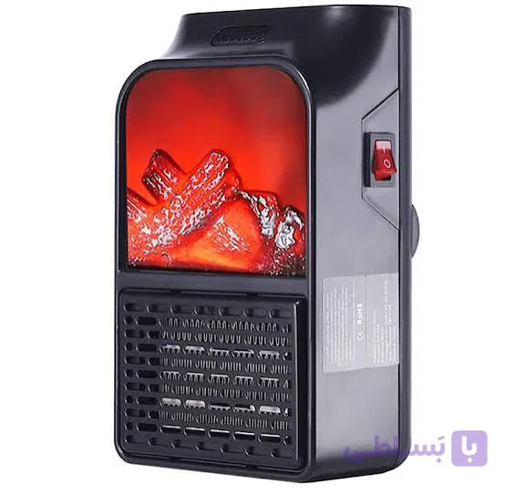 فن هیتر پریزی 1000 وات فلیم طرح شومینه مدل Flam Heater — تصویر 1