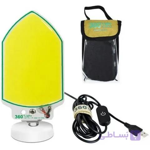 چراغ کمپینگ ۳۶۰ لایت مدل TM-20 COB رنگ مهتابی — تصویر 1