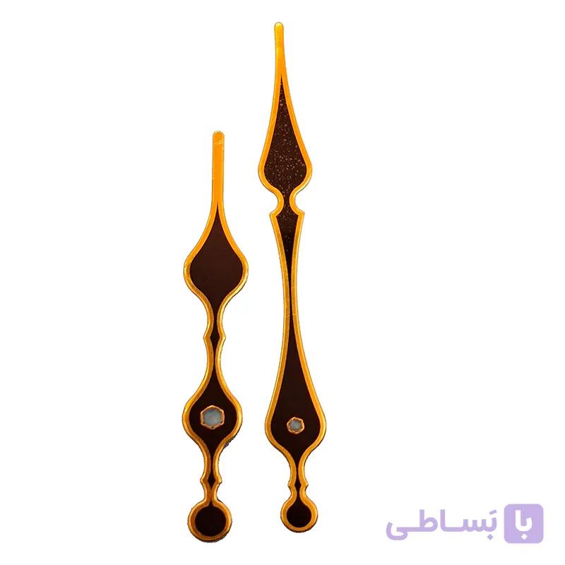 عقربه ساعت دیواری مدل روستیک 16cm مجموعه 2 عددی — تصویر 1