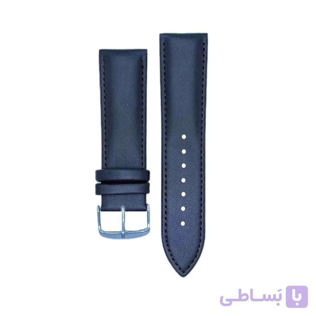 بند ساعت مچی مدل چرمی کد BAS24mm — تصویر 1