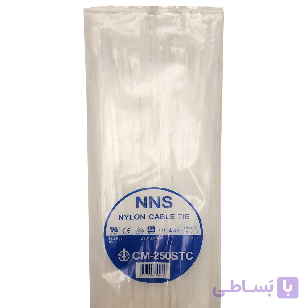 بست کمربندی ان ان اس 25 سانت سفید