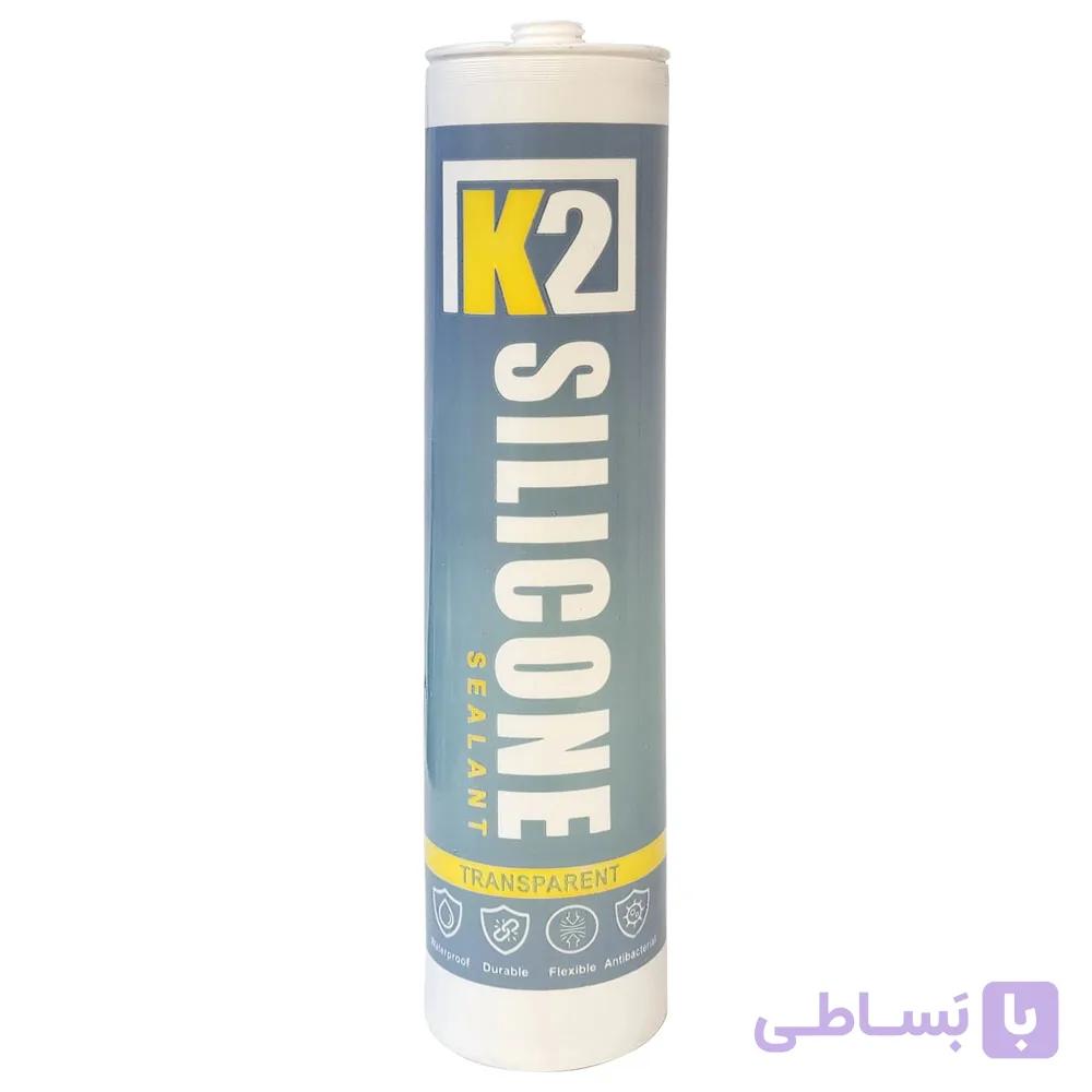 چسب سیلیکون کی۲ کاسپین شفاف 280 گرم — تصویر 1