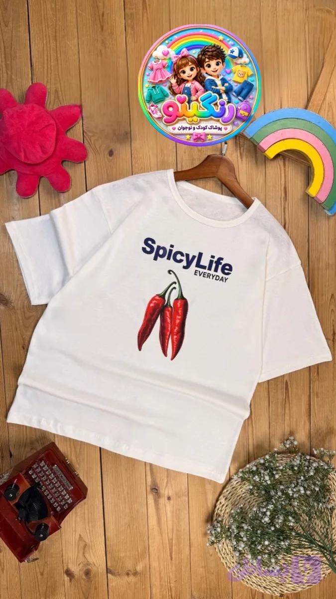 👕 تیشرت تک زنانه طرح فلفل 🌶️🌶️