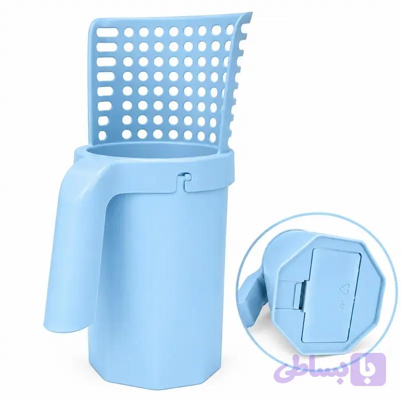 بیلچه خاک گربه مخزن‌دار ۳ کاره | Cat Litter Shovel Scoop