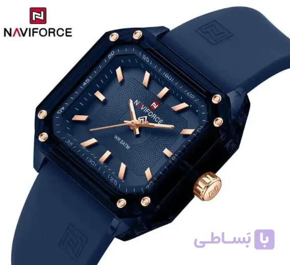 ساعت مچی سیلیکونی اسپرت مدل Naviforce NF7106 blue