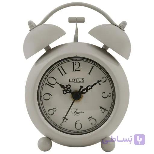 ساعت فلزی رومیزی مدل SEATTLE کد BS-800 رنگ (PEARL GRAY)
