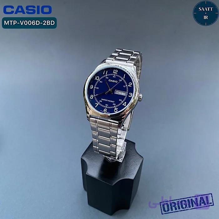 ساعت مچی مردانه اورجینال کاسیو مدل MTP-V006D-2B