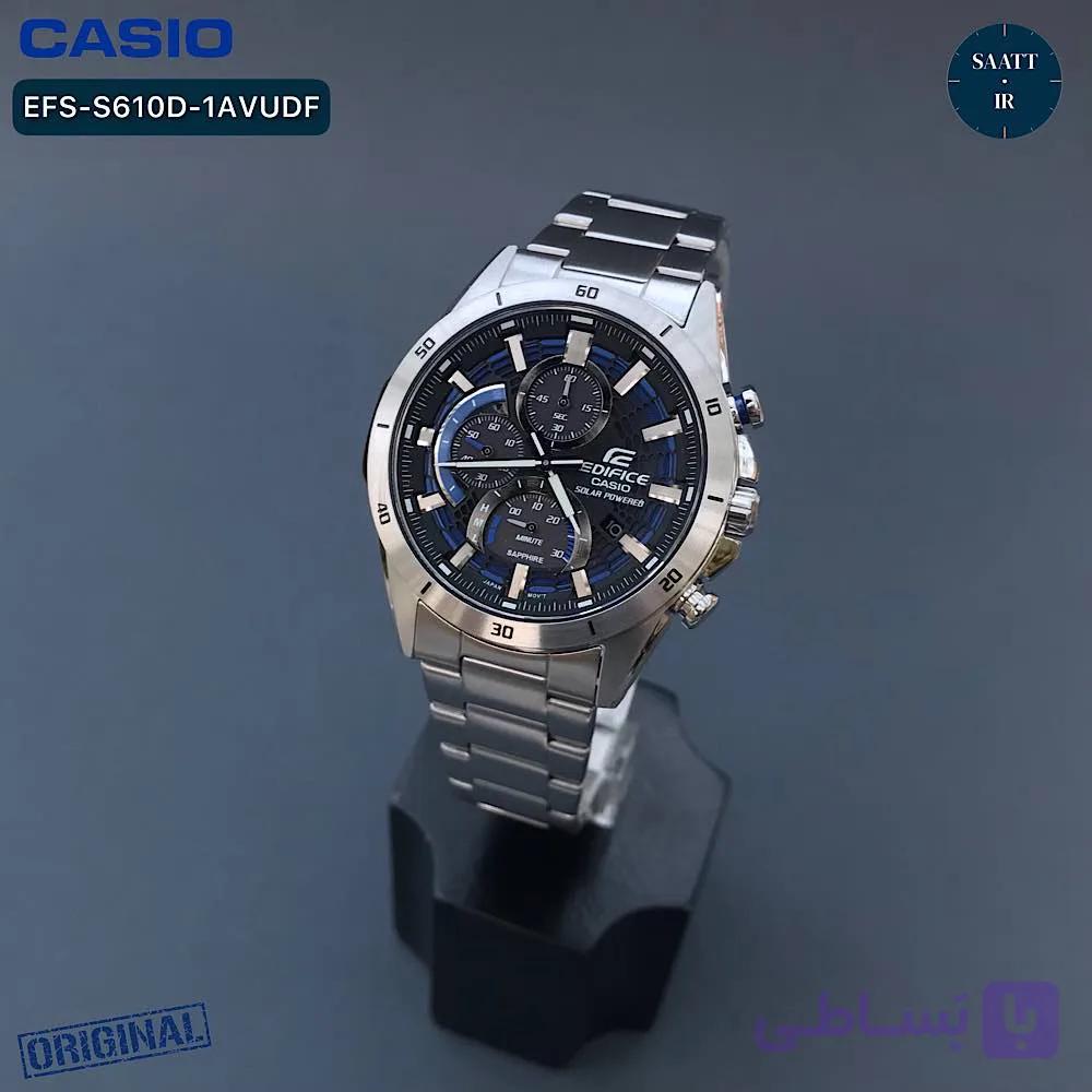 ساعت مچی اورجینال مردانه سولار کاسیو سری ادیفیس مدل EFS-S610D-1A