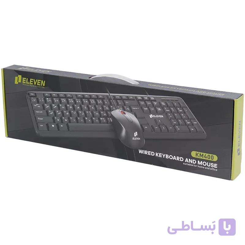 موس و کیبورد سیم دار ELEVEN KM400