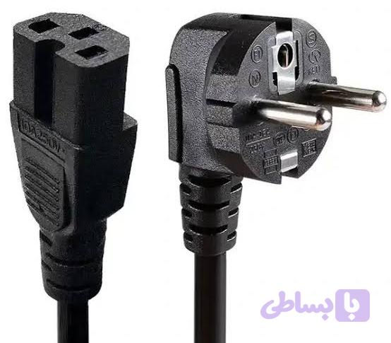 کابل برق EU-C15 3*1/5mm BAFO-طول 0/5متر — تصویر 1