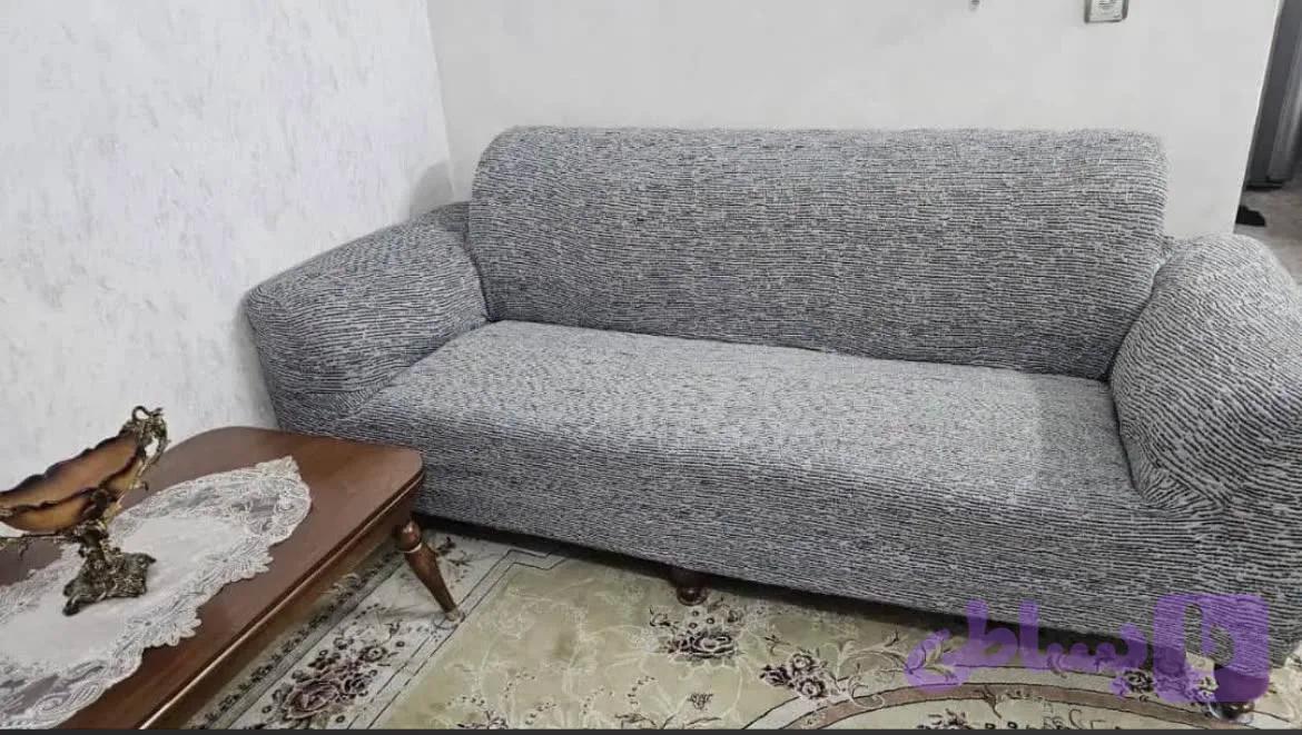 روکش مبل کشی ترک ۹ نفره استیل