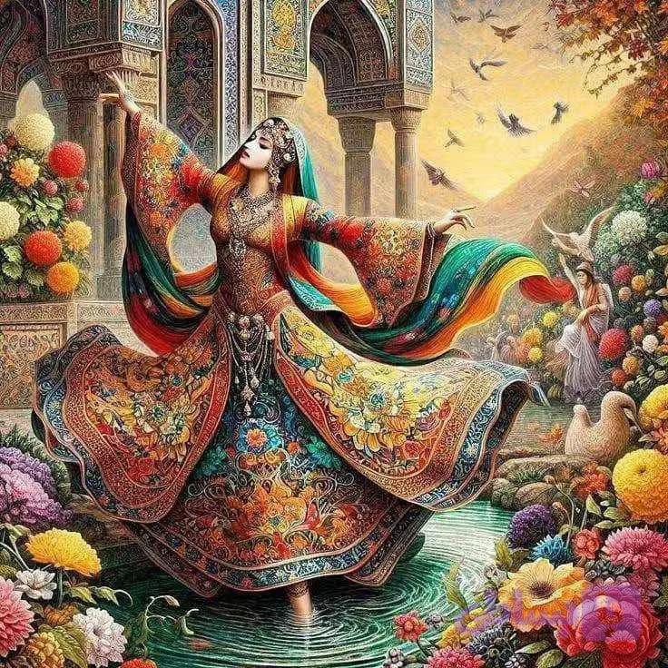 نقاشی الماسی طرح دختر ویولنیست - سایز ۴۰ در ۵۰ | ترندتوی