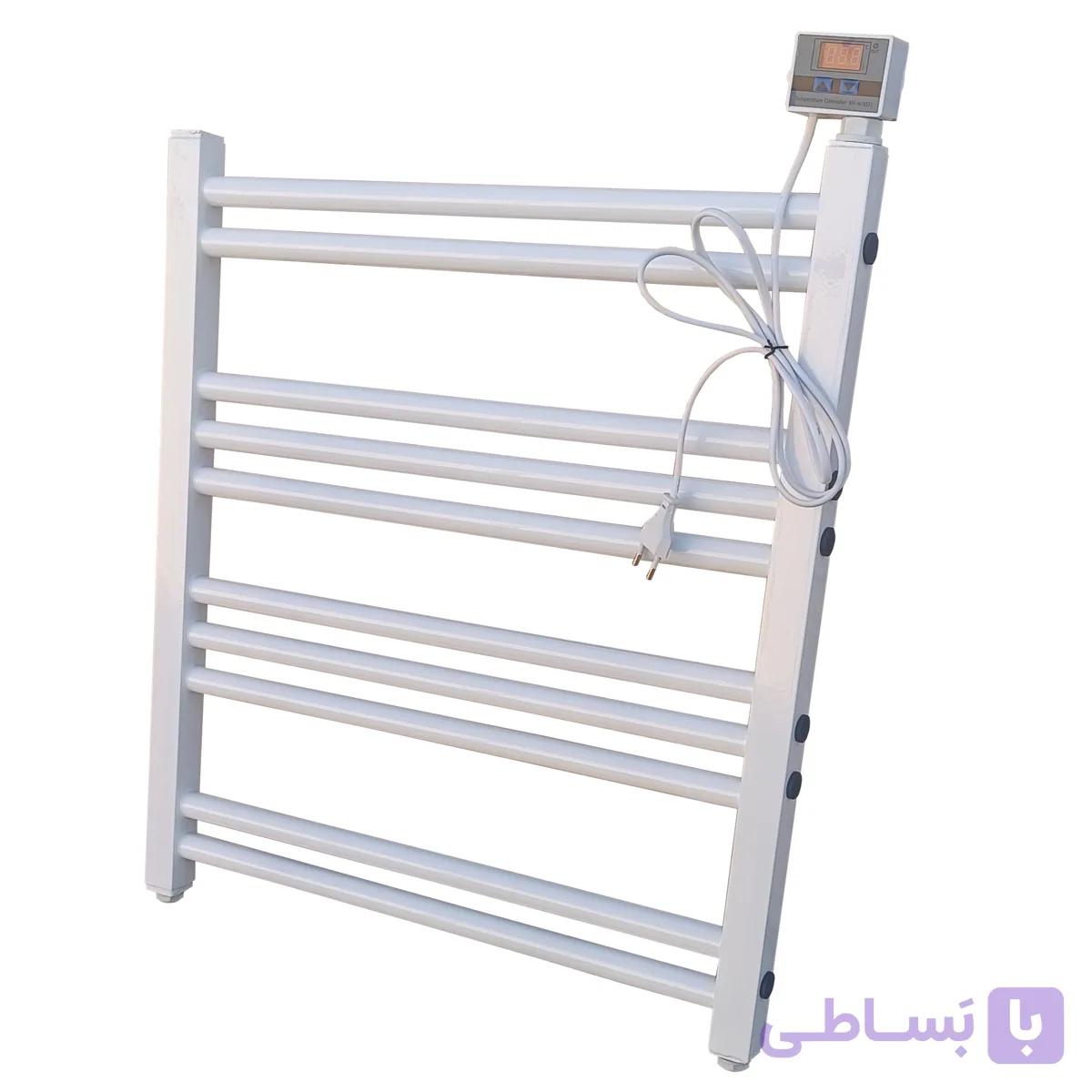 رادیاتور حوله خشک کن برقی ده پره GarmaFix-s سایز 60 سانتی متر — تصویر 1