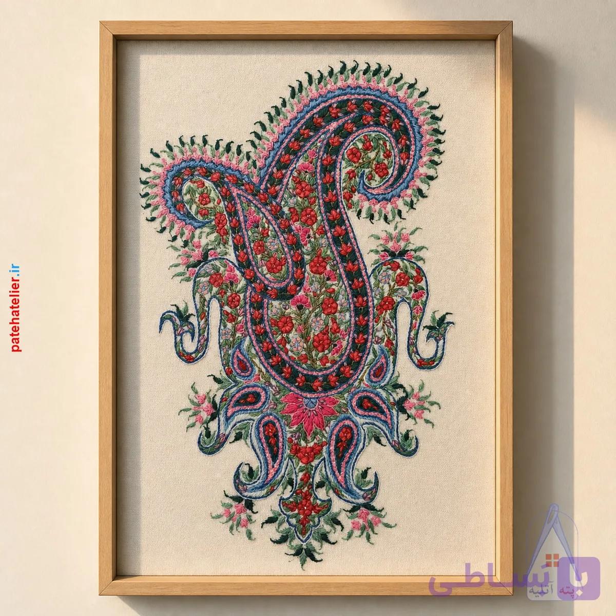 تابلو پته دوزی طرح یگانه — تصویر 1