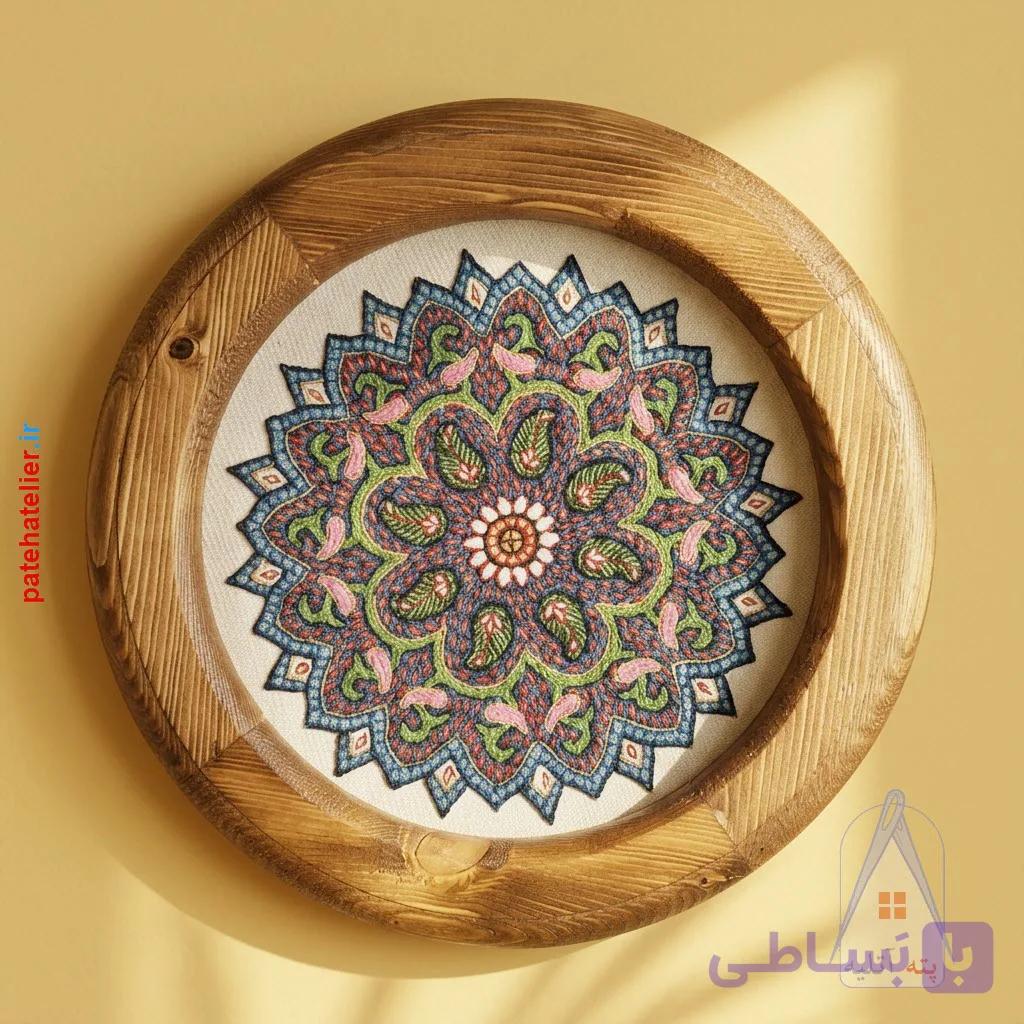 تابلو پته دوزی طرح ماهان — تصویر 1