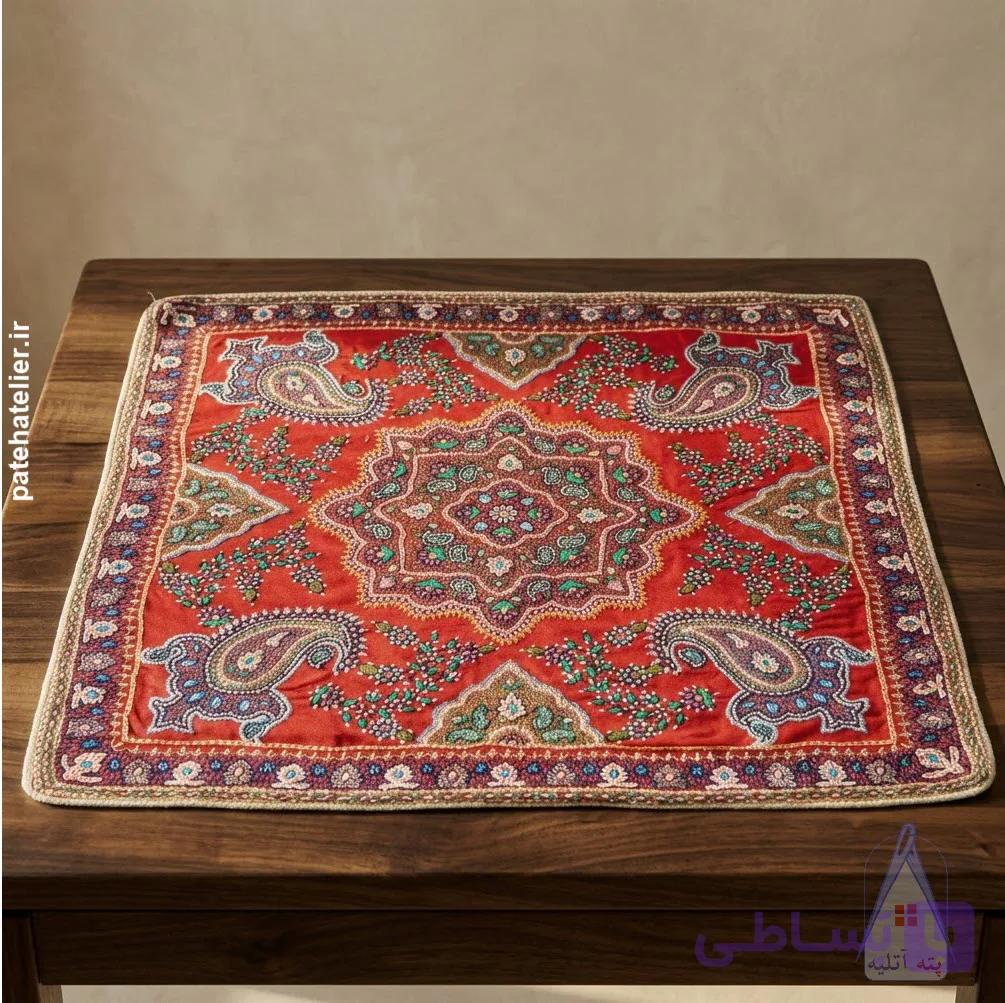 رومیزی پته دوزی طرح نگار — تصویر 1