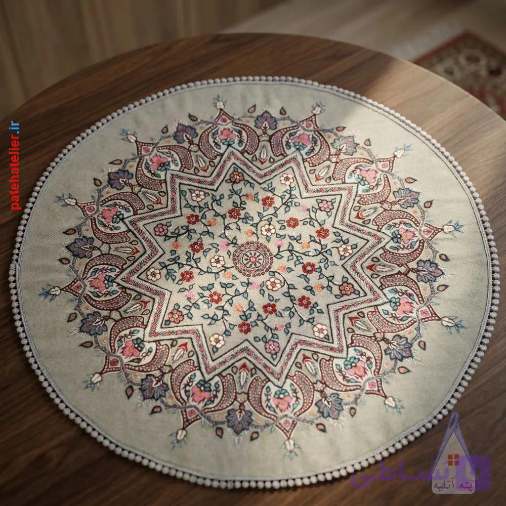 رومیزی پته دوزی طرح آترین — تصویر 1